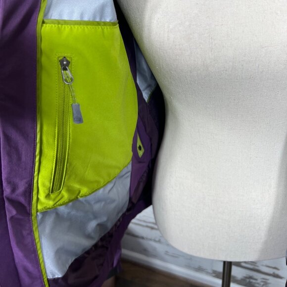 NORTH FACE Summit Series Hyvent Alpha Women's Hooded Jacket Purple Sz M EUC - Picture 4 of 10